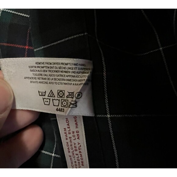 Brooks Brothers 346 Original Polo Shirt Button Non-Iron  Size XL  Navy Plaid - Picture 6 of 6